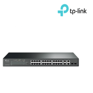 24-Port 10/100Mbps + 4-Port Gigabit Smart PoE+ Switch T1500-28PCT (TL-SL2428P)