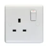 13A 1 Gang Switched Socket Single Pole