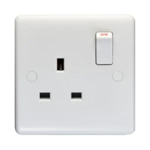 13A 1 Gang Switched Socket Single Pole