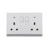 13A 2 Gang Double Pole Switched Double Socket Outlet