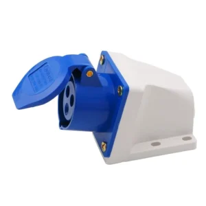 32 Amp 3 Pin Industrial Socket – Weatherproof IP44, 220–250V