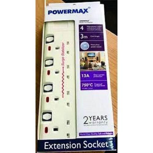 Power max 4 way surge protected extension cable