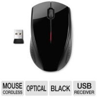 Alternative view of HP X3000  Optical Wireless Mouse