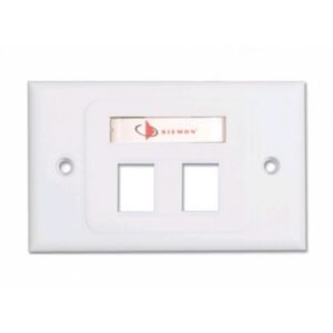 Cat 6 Siemon Complete Double Face Plates