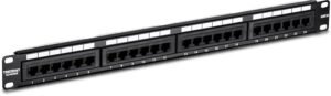 Alternative view of Cat 6 24 Port  Patch Panels