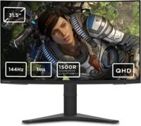 Lenovo 66A2GACBUK G32qc-10(G19315QG0) 31.5 inches LED Gaming Monitor With Stand, Black