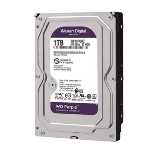 WD Purple Surveillance Hard Drive – 1TB, 64MB Cache, 5400 RPM