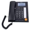 Corded Telephone, DTMF/FSK Dual System Caller ID Display Telephone, Big Button Desktop Telephone with Flash Function for Home Office Hotel