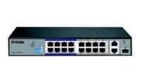 D-link 16-port 10/100Base-T Unmanaged Long Range 250m PoE+ Surveillance Switch with 16 PoE ports (DES-F1016P-E/B)