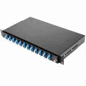 ODF RACK MOUNT – 1U 12 Port with LC/UPC Duplex SM Adapter and Pigtails
