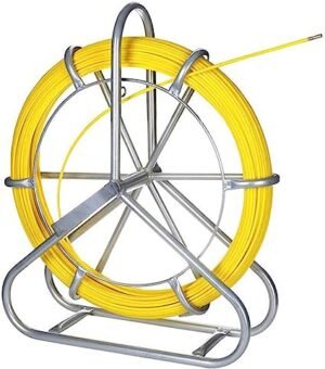 8mm 328ft(100m) Duct Rodder Fish Tape Continuous Fiberglass Reel Wire Cable Puller Duct Rodde with Brake in Kenya