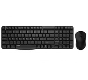 Wireless Combo - Rapoo Wireless Optical Mouse & Keyboard X1810 - BLACK