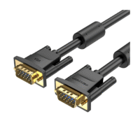 VENTION VGA(3+6) MALE TO MALE CABLE WITH FERRITE CORES 10METER BLACK in Kenya