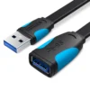Vention Flat USB 3.0 Extension Cable 3Meter (VAS-A13-B300) in Kenya
