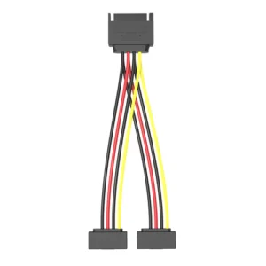 Vention SAT 15P Male to Female Power Splitter Cable 0.15 Meter Black – (KDBBB) in Kenya