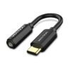 Vention Type-C to 3.5MM Audio Cable 0.1M Black Metal Type – VEN-CFIBA in Kenya
