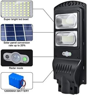 200W Vellmax Solar Street Lights Outdoor Waterproof,20000 lumens, Dusk to Dawn Solar with remote sensor in Kenya