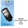 Premier 100W SOLAR Panel Street Light- PM303 in Kenya