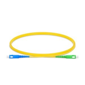 1m (3ft) SC UPC to SC APC Simplex OS2 Single Mode PVC (OFNR) 2.0mm Fiber Optic Patch Cable in Kenya