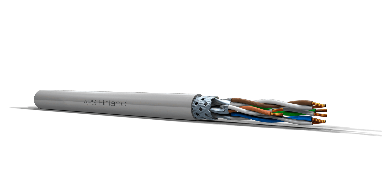 Cat 7 S/FTP Ethernet LAN Cable 4 pairs AWG23 APS-Finland