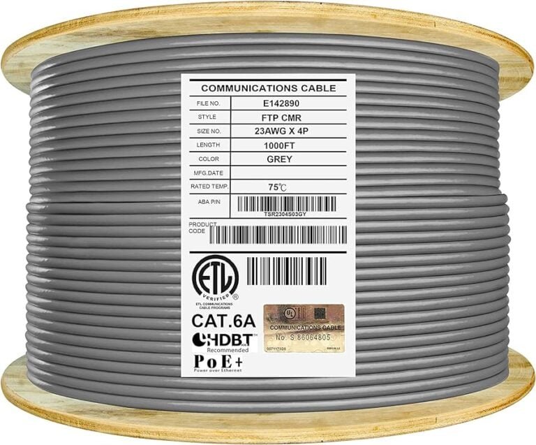 Giganet Cat 6A 10G F/UTP Indoor Ethernet LAN cable 305M