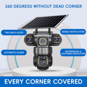 Is Triple lens 4G Wifi enabled solar camera 360 degrees