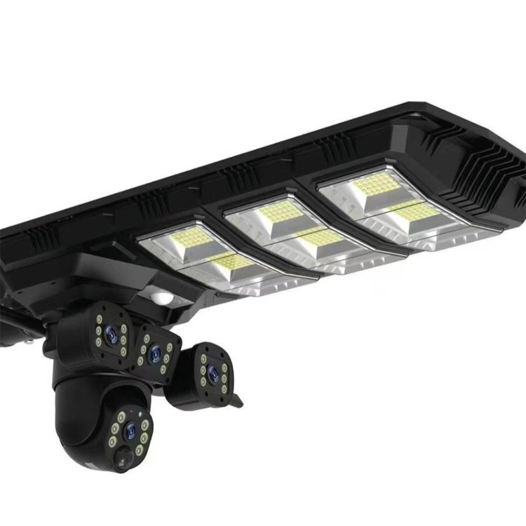 Outdoor 450W 4G Wi-Fi Solar Powered LED Street Light with Camera