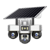 Triple lens 4G solar ptz CCtv Camera
