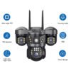 V380 4G Triple lens CCtv Ptz Camera two way audio