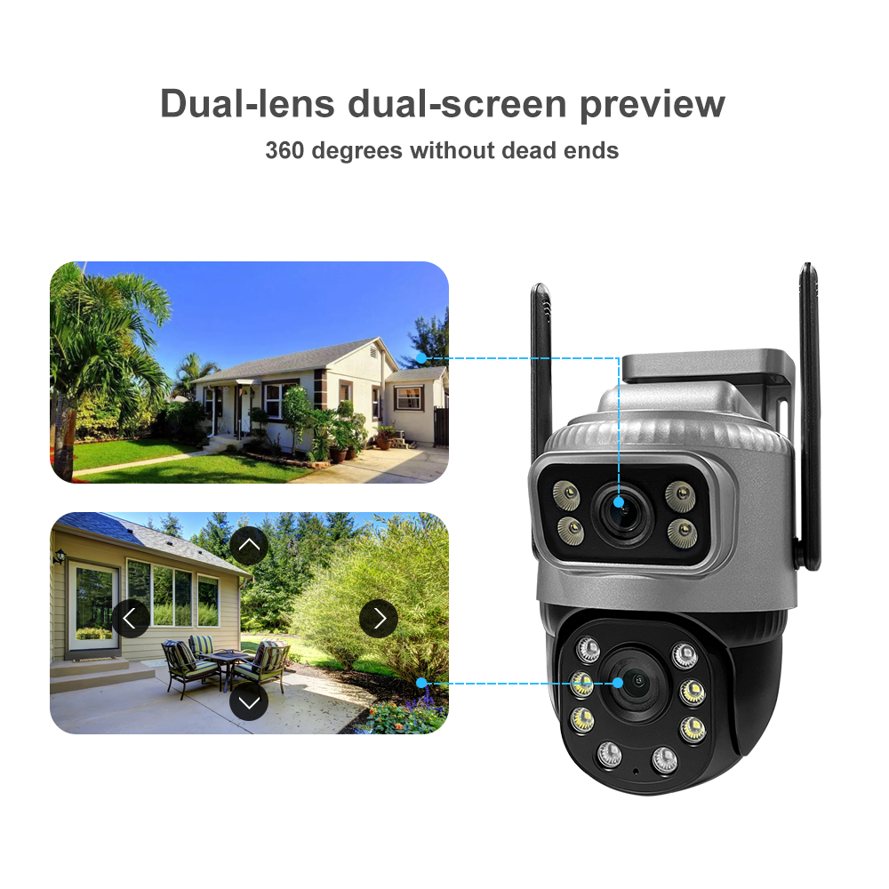 V380 WiFi AC Outdoor PTZ Camera Dual Lens